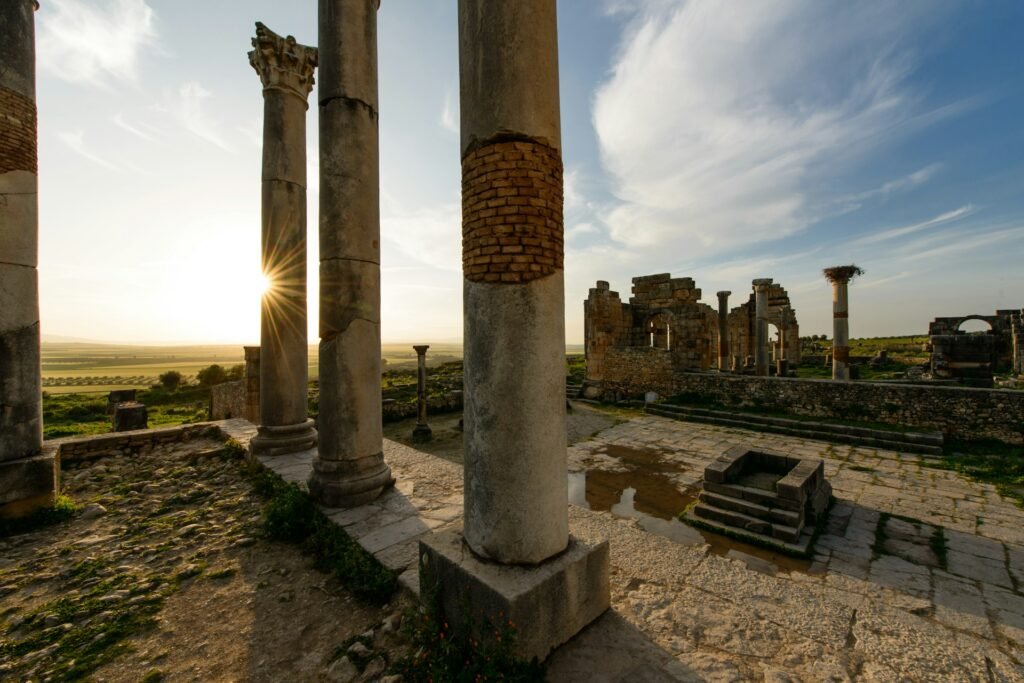 Site archéologique de Volubilis, ancienne cité romaine près de Meknès